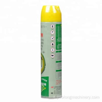 bomboletta spray per aerosol che fa linea di produzione per l&#39;imballaggio di pesticidi insetticidi